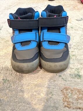 Kids Blue and Gray Hiking Boots